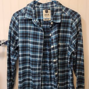 ❤Levi's Plaid Long sleeve shirt